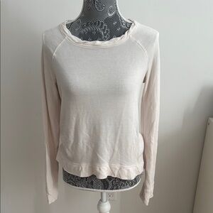 Women's Cream Long Sleeve Top